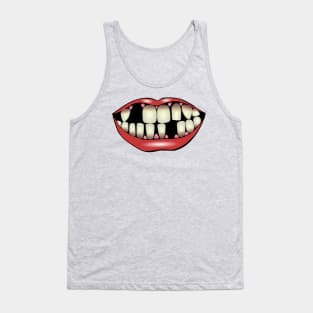 Funny Looking Mouth Tank Top